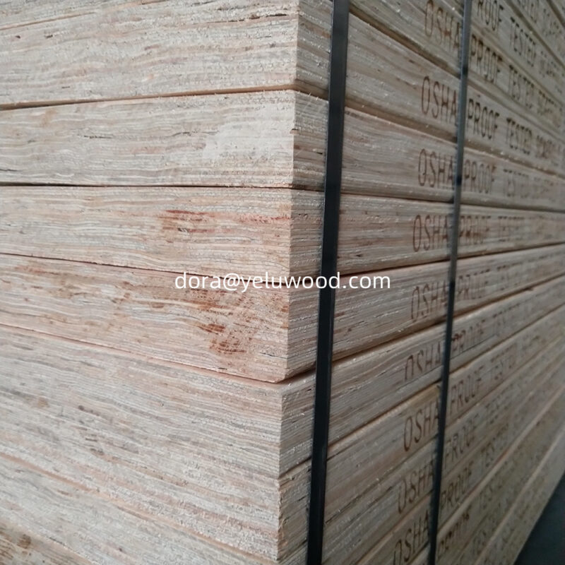 China-Made Pine LVL Scaffold Board, 14" x 1-3/4" x 30', Construction Grade Timber